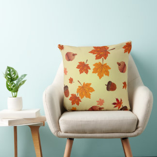 Coussin Feuilles d'automne et de maïs personnalisables