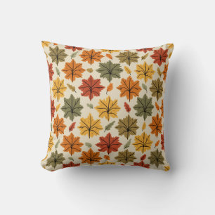 Coussin Feuilles d'automne Jeu d'oreiller