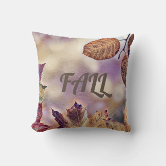 Coussin Feuilles de automne colorées avec aquarelle de cou