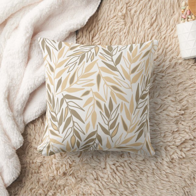 Coussin Feuilles de brindilles. (Couverture)