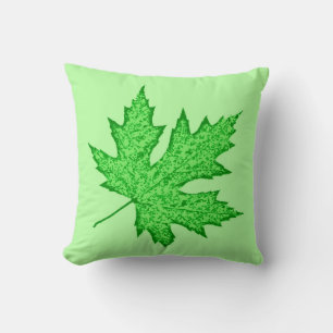 Coussin Feuilles de chêne - nuances de vert
