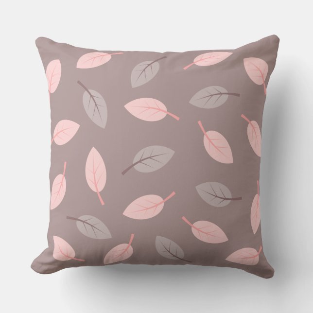 Coussin Feuilles de deux couleurs (Recto)