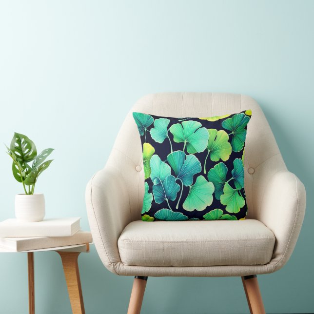 Coussin Feuilles de Ginko biloba (Chaise)