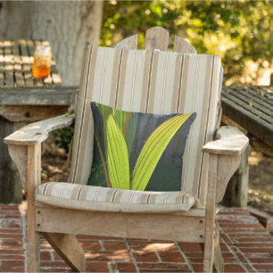 Coussin Feuilles de palmier vert tropical photographique