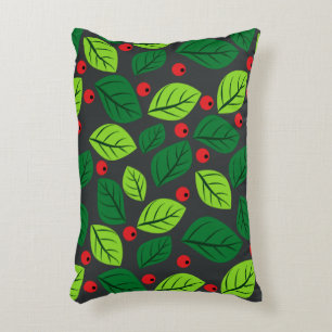 coussin "Feuilles et baies"