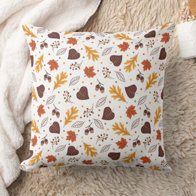 Coussin Feuilles et cornes d'automne (Couverture)