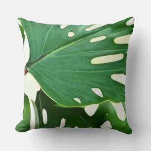 Coussin Feuilles Monstera