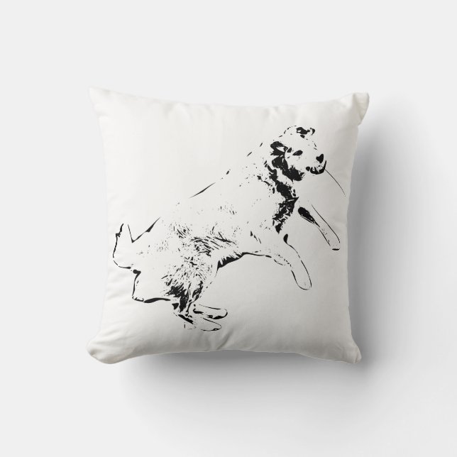 Coussin Feuilles, mouvement sans limites (Recto)