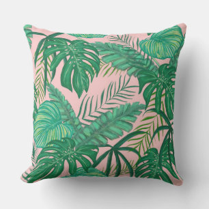 Coussin Feuilles tropicaux