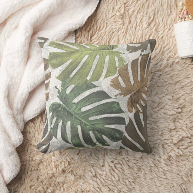 Coussin Feuilles tropicaux de Palm (Couverture)