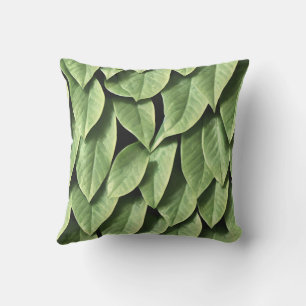 Coussin Feuilles verts