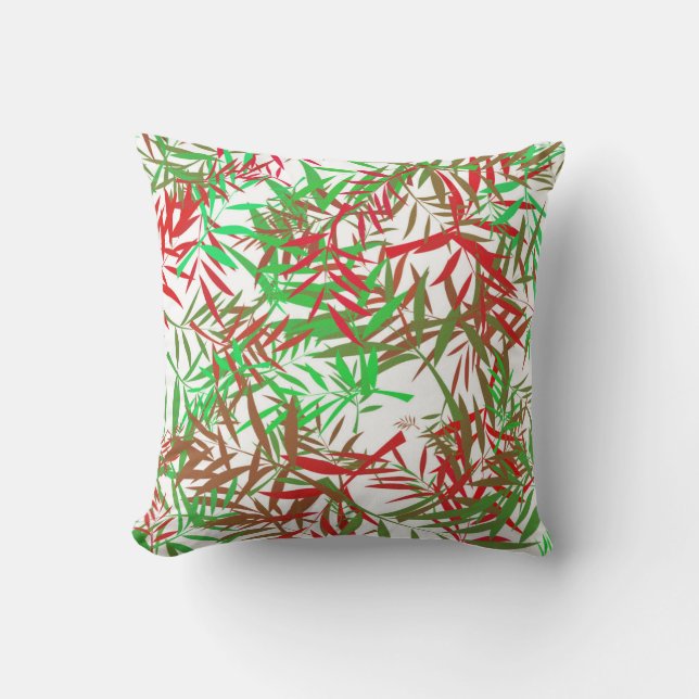 Coussin Feuilles verts (Recto)