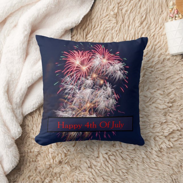 Coussin Feux d'artifice 4 juillet fête de l'indépendance (Couverture)
