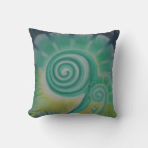 Coussin Fiddle Fern Energy Pastel Art Thlow Pillow