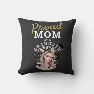 Coussin Fier maman de la licence de diplôme Cap Photo
