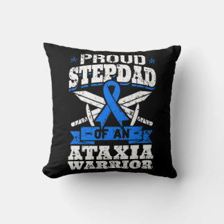 Coussin Fière Stepdad D'Un Ataxia Guerrier Sensibilisation