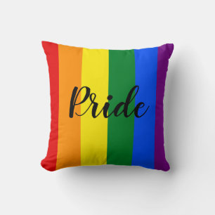 Coussin Fierté arc-en-ciel