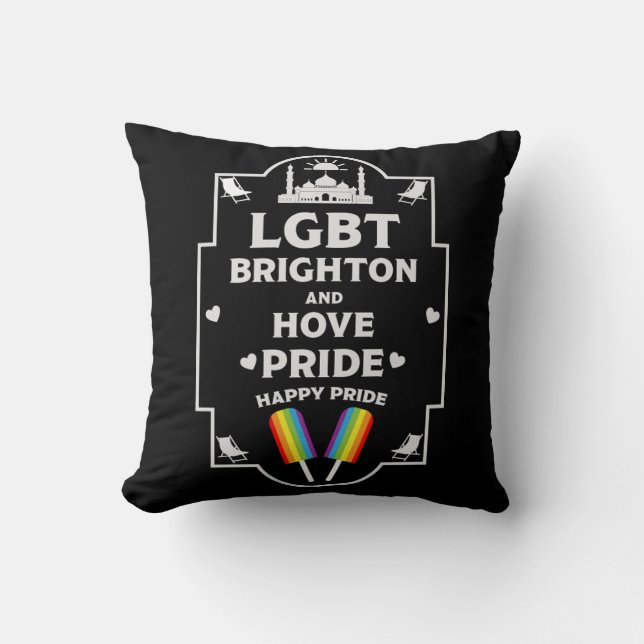 Coussin Fierté de Brighton et de Hove (Recto)