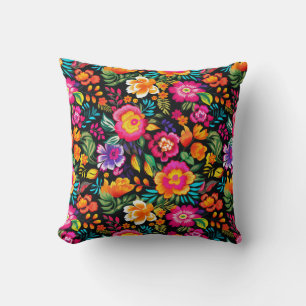 Coussin Fiesta Floral Extravaganza