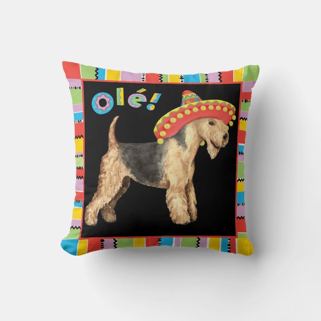 Coussin Fiesta Lakeland Terrier (Recto)