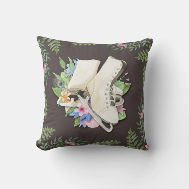 Coussin Figure carreau de conception de patin (Recto)