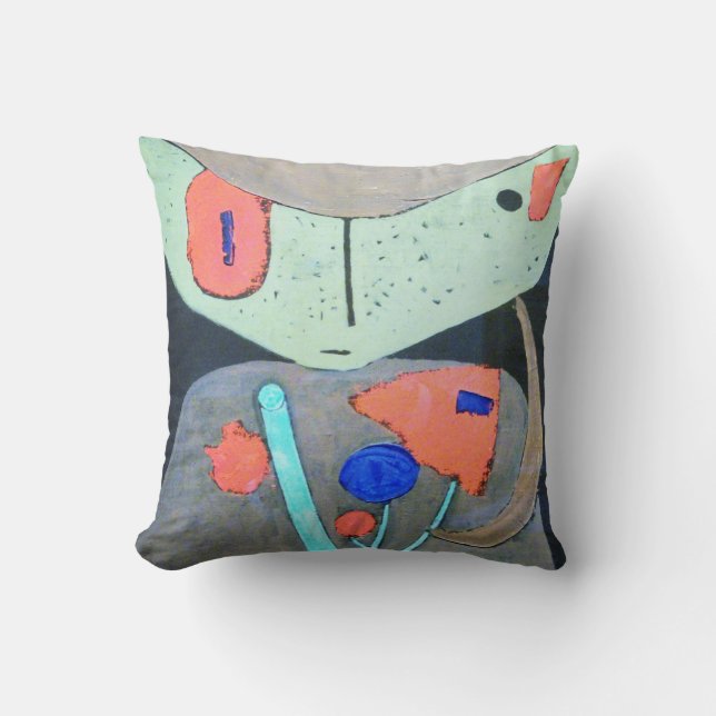 Coussin Figure du théâtre oriental, Paul Klee (Recto)
