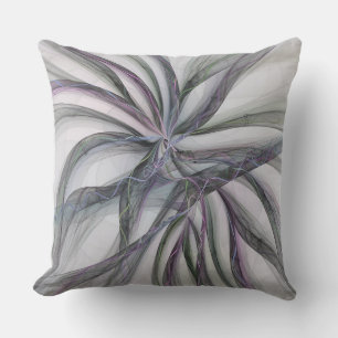 Coussin Filigree Motions Moderne Abstrait Fractal Balançan