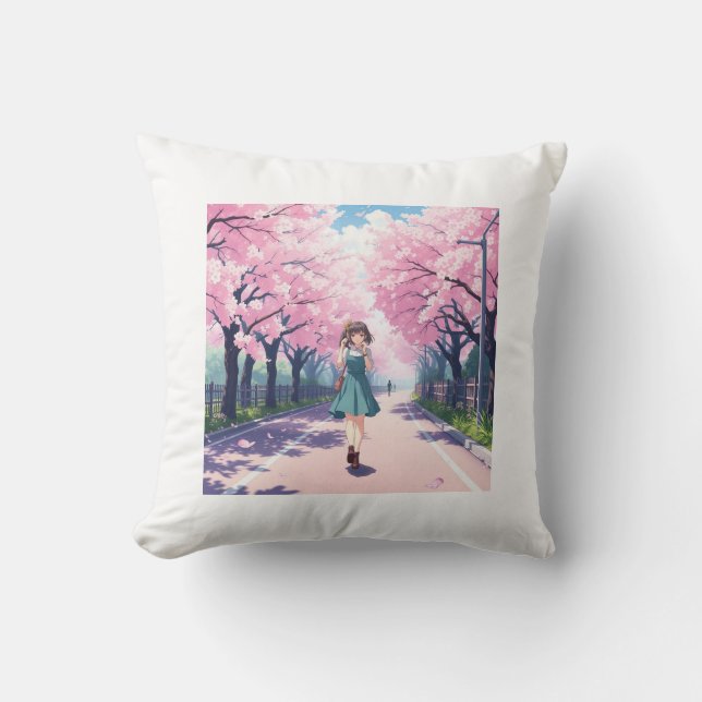 Coussin fille Anime (Recto)