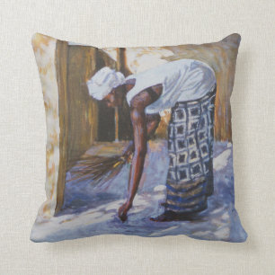 Coussin Fille balayant II 2002