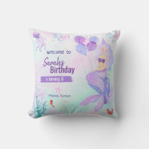 fille d'anniversaire thème sirène personnalisé vio