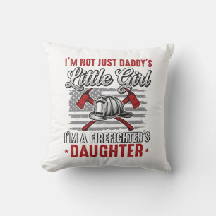 Coussin Fille de pompier vintage