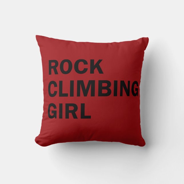 Coussin Fille d'escalade (Recto)
