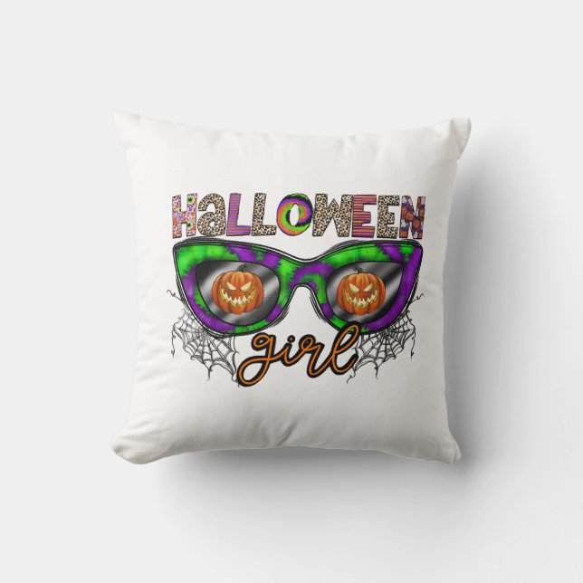 Coussin Fille d'Halloween (Recto)