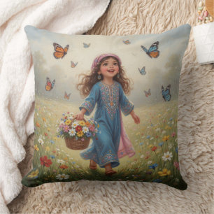 Coussin Fille fantaisiste
