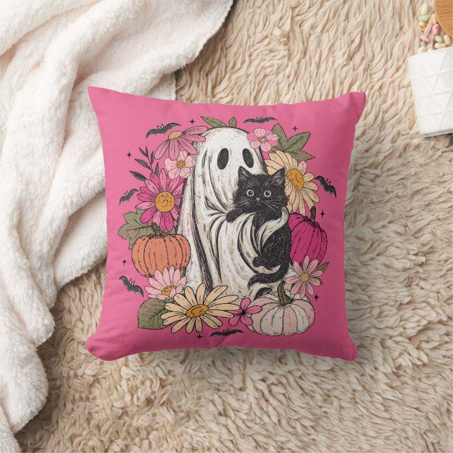 Coussin Fille fantôme d'Halloween (Couverture)