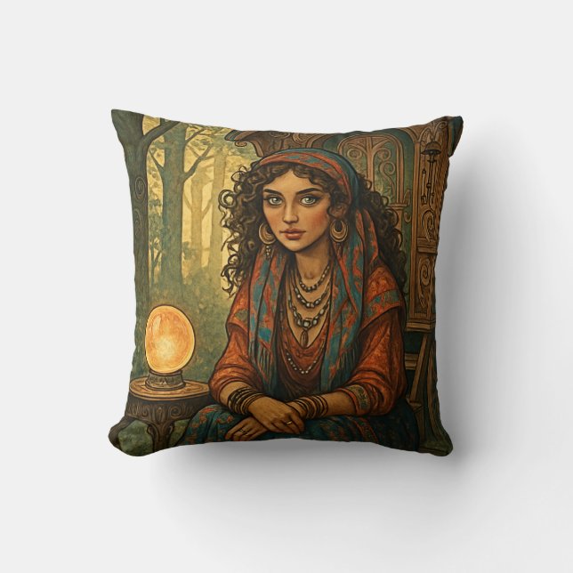 Coussin Fille gitane (Recto)