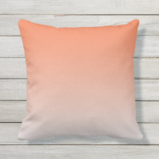 Coussin Fille moderne orange Ombre