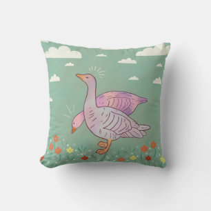Coussin Filles d'oies Duo d'oies d'art folklorique fanta