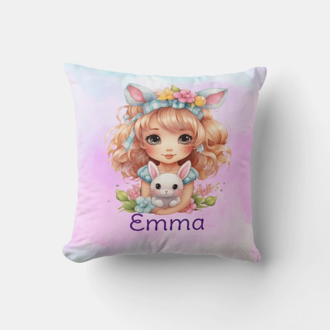 Coussin Filles personnalisées (Recto)