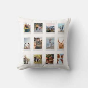 Coussin Film instantané personnalisé 12 Photo Collage