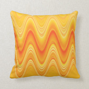 Coussin Fils Jaune Orange