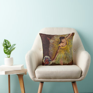 Coussin Fin d'un Arabesque par Edgar Degas, Ballet Vintage