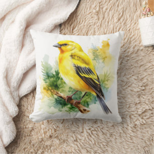 Coussin Finch jaune