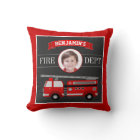 Fire Truck Firefighter Custom Photo Nom Kids Room