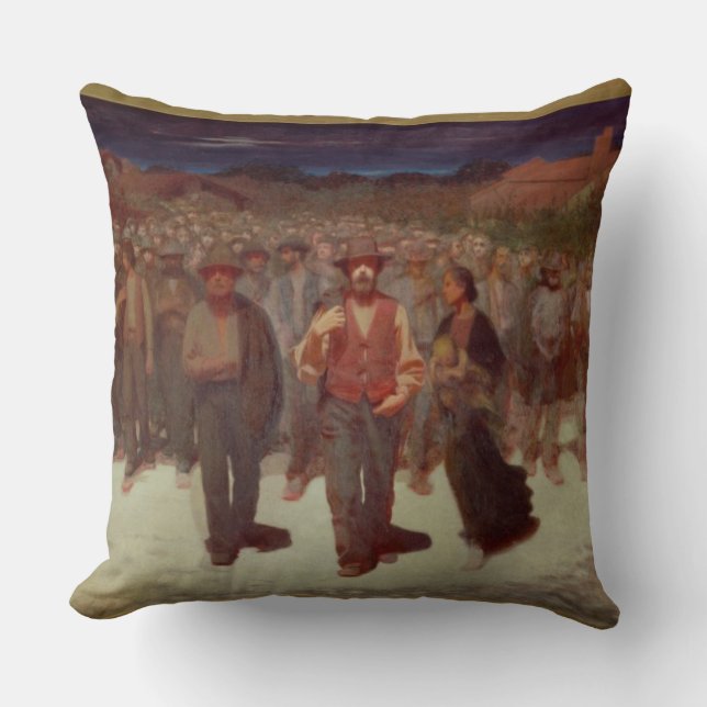 Coussin Fiumana (la marée humaine) 1895-96 (huile sur la (Recto)