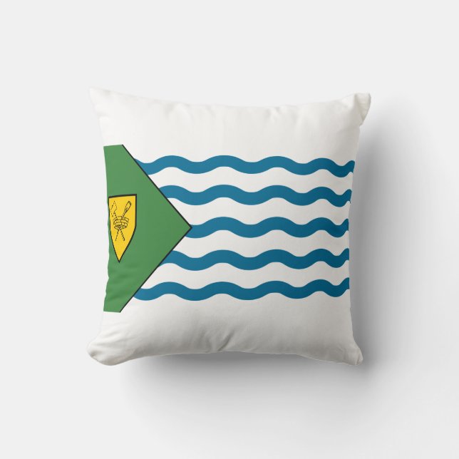 Coussin Flag of Vancouver, British Columbia Throw Pillow (Recto)