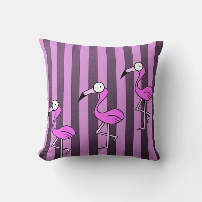Coussin Flamant rose d'oreillers Jour des Mères (Recto)