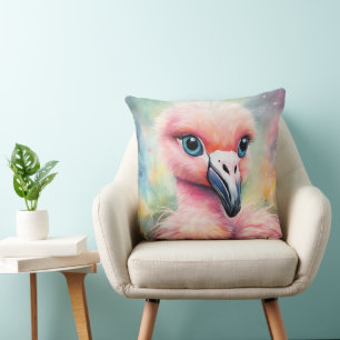 Coussin Flamant rose Rainbow Birds 3