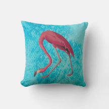 Flamant rose rose vintage