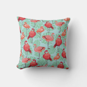 Coussin Flamants roses roses : Exotic Seamless Motif.